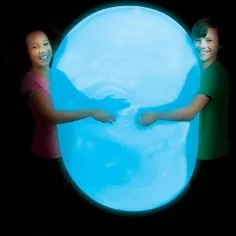 imagen de Super Glo Wubble pelota de burbujas iluminada color azul 75cm 2