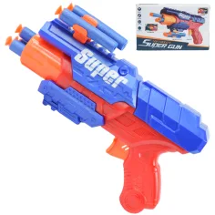 Super Gun: Arma de dardos de esponja con municiones y un alcance de tiro de 12 metros 23x13cm