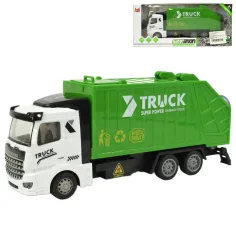 Super Truck: Camión de basura con contenedor y ruedas de resorte 20cm