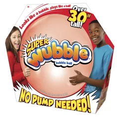 Super Wubble pelota de burbujas color rojo 75cm