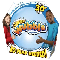 Super Wubble pelota de burbujas en color azul 75cm
