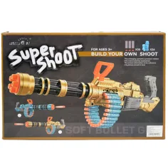 imagen de SuperShoot: Ametralladora electrónica de esponja gigante con balas y batería de 70cm 11