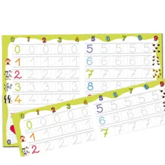 Tabla de dibujo para el desarrollo de habilidades con rotulador borrable: Números - D-Toys