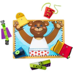 imagen de Tabla de habilidades básicas de madera con osito - Melissa & Doug 2