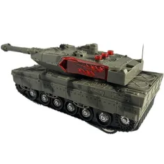 imagen de Tanque Leopard 2 RC a control remoto con efectos de luz 23cm 5