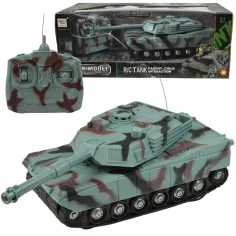 Tanque M1 Abrams RC teledirigido con camuflaje y sonido y luz 1/32 de escala 22cm