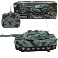 Tanque RC M1 Abrams teledirigido con luz y sonido 1/32 de escala 22cm