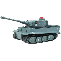 imagen de Tanque Tigre Alemán RC con control remoto y funciones realistas 1/30 2,4GHz 30cm 2