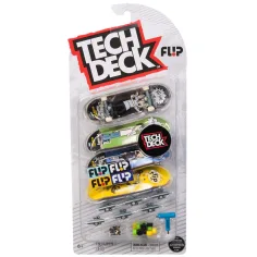 Tech Deck: FL!P set de patineta de dedo de 4 piezas - Spin Master