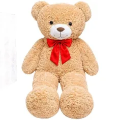 Teddy Greetings: Honey Hugs oso de peluche rojo en caja de regalo de 120cm