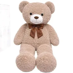 Teddy Greetings: Oso de peluche Oat Cheer rojo en caja de regalo 120cm