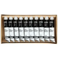 Tempera en tubo color negro 12ml 1ud