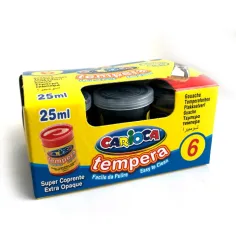 imagen de Tempera negra en tarro 6x35 gr - Carioca 2