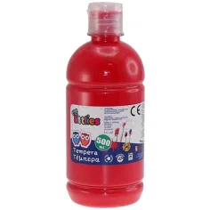 Tempera roja de 500ml