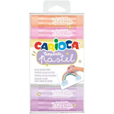 Temperello Pastel tempera stick set de 8 piezas - Carioca