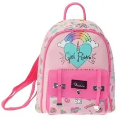 Tesoro: Mochila Rosa Girl Power 20x10x25cm