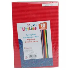 The Littlies Paquete de papel de ondulación de colores de 10 unidades A/4