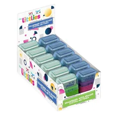 The Littlies: Sacapuntas de 2 agujeros con goma en varias versiones