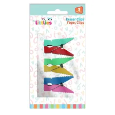 The Littlies: Set de 3 gomas en forma de pinza
