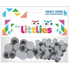 The Littlies: Set de ojos de plástico de 40 piezas de 20x15mm y 20x20mm