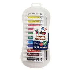 The Littlies: set de témpera de 12 piezas con pincel