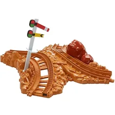 Thomas Track Master: Elemento de riel de curva doble astuta - Mattel