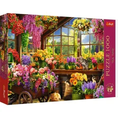 imagen de Tiempo de té Preparativos de primavera rompecabezas premium de 1000 piezas - Trefl 1