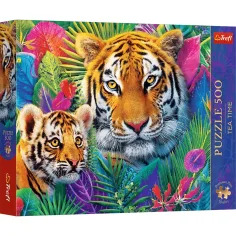 Tigres en la jungla 500 piezas Puzzle Premium Plus - Trefl