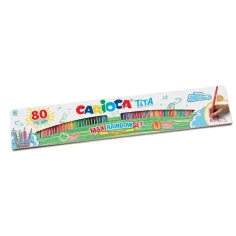 Tita Maxi Rainbow set de lápices de colores de 80 piezas - Carioca