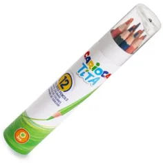 Tita set de lápices de colores de 12 piezas en estuche cilíndrico - Carioca