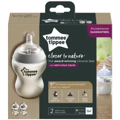 Tommee Tippee: Closer To Nature ANTI-COLIC biberón 260ml set de 2 piezas (0 meses+)