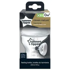 Tommee Tippee: Closer To Nature biberón transparente 260ml (0 meses+)