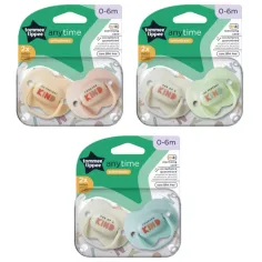 Tommee Tippee: Set de chupetes Anytime de 2 unidades (0-6 meses)