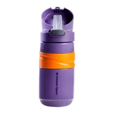 imagen de Tommee Tippee: Superstar Flip top straw vaso de bebida con pajita color púrpura 500ml (18 meses+) 2