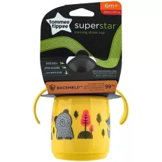 Tommee Tippee: Superstar Vaso de Aprendizaje Amarillo con Pajita 300ml