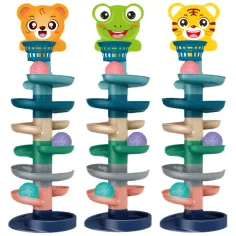 imagen de Torre de Pelotas: Divertida pista de bolas de animales en varias versiones 73x22cm 1ud 2