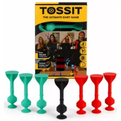 Tossit Starter Pack rojo-turquesa silicona dardos juego de mesa