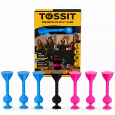 Tossit Starter Pack rosa-azul con dardos de silicona con ventosas