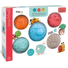 Touchball: Set de pelotas de animales de 5 piezas para el desarrollo del tacto