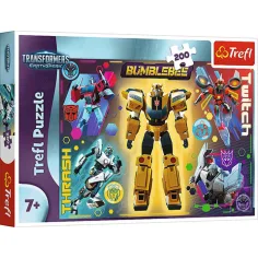 Transformers: Bumblebee y sus amigos rompecabezas de 200 piezas - Trefl