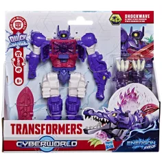 Transformers Cyberworld: Ultimate cyber changers Shockwave figura de robot - Hasbro