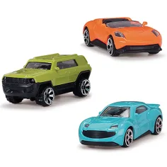 imagen de Transportador de coches portátil con coches pequeños 43cm - Dickie Toys 4