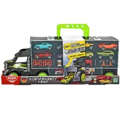 Transportador de coches portátil con coches pequeños 43cm - Dickie Toys