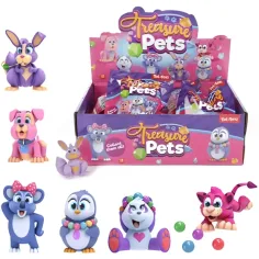 Treasure Pets: Figura sorpresa de animal 1ud
