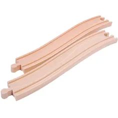 Tren de rieles elevados de madera 2 piezas