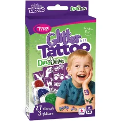 TyToo: DinoDrive set de tatuajes de purpurina