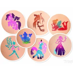 imagen de TyToo: Set de tatuajes de brillo LilyCorn 3