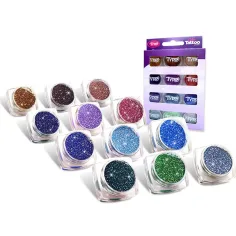imagen de TyToo: Set de purpurina de colores adicionales 12x2,5ml 2