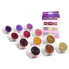 imagen de TyToo: Set de purpurina de colores cálidos 12x2,5ml 2