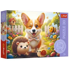 imagen de Un día con un perro Corgi puzzle de 30 piezas - Trefl 1
